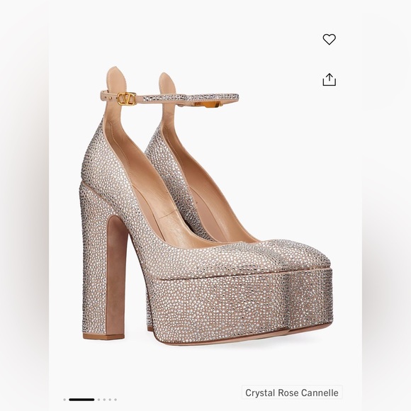 Valentino Garavani tan-go pump with crystals 155mm - Picture 14 of 14